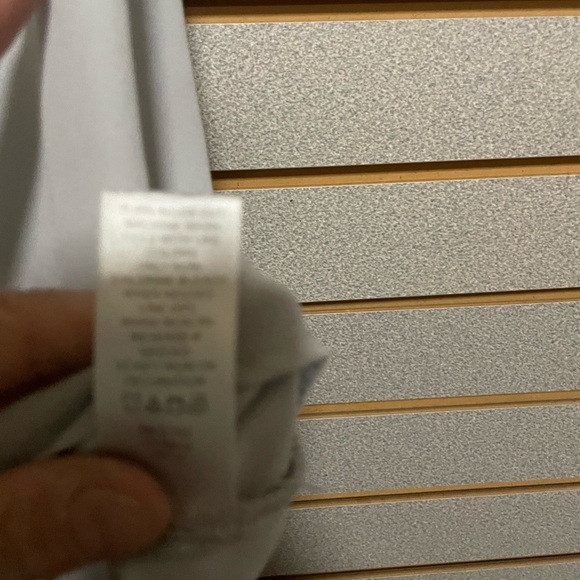 Studio Y Large Silverish Gray Blouse Round Neck Rhinestones Short Sleeve‎ Large - Picture 5 of 7